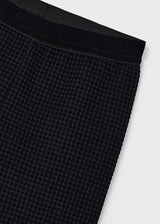 Mayoral Girls Black Dogtooth Leggings 4702