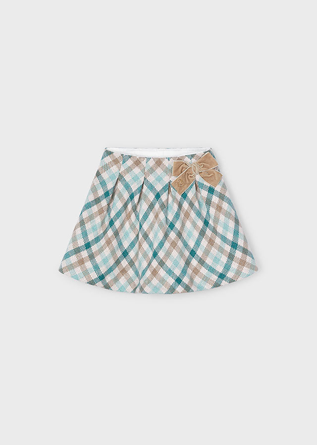 Mayoral Girls Jade Plaid Skirt 4901