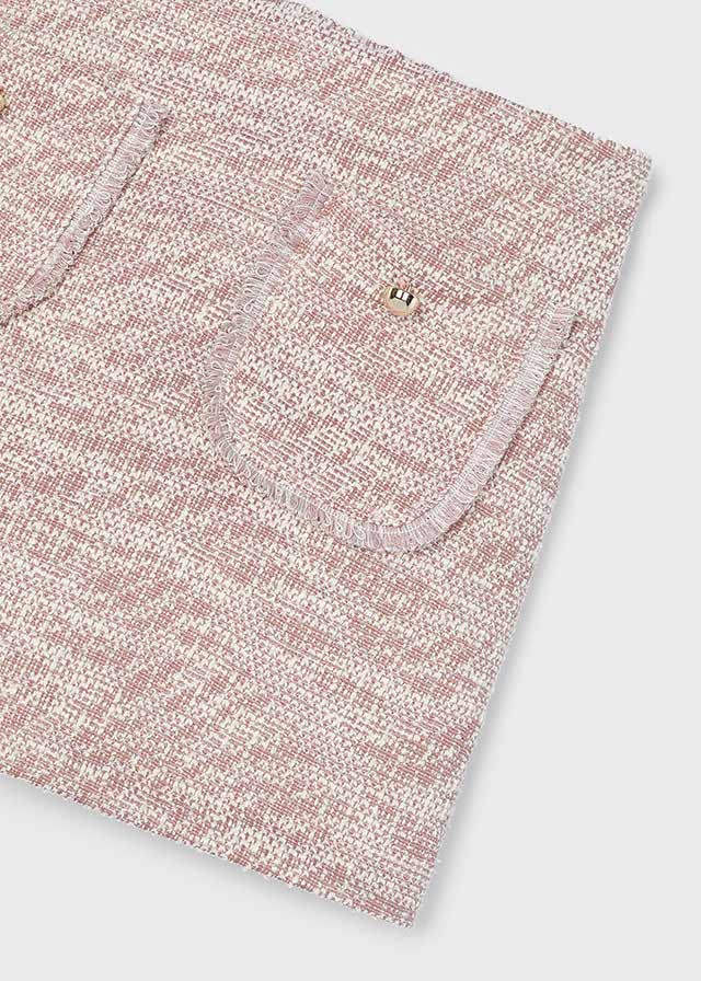 Mayoral Girls Pink Boucle Skort 4908