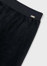 Mayoral Girls Black Velvet Leggings 712