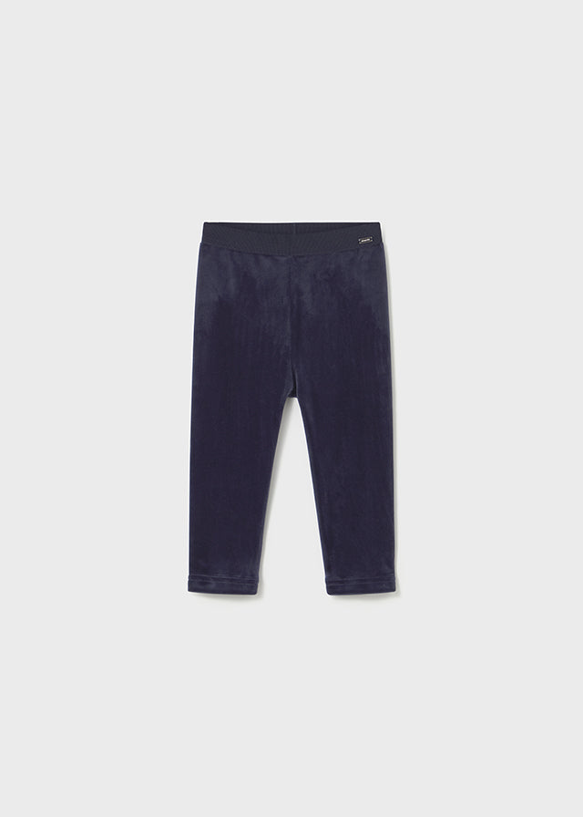 Mayoral Toddler Girls Navy Velvet Leggings 727