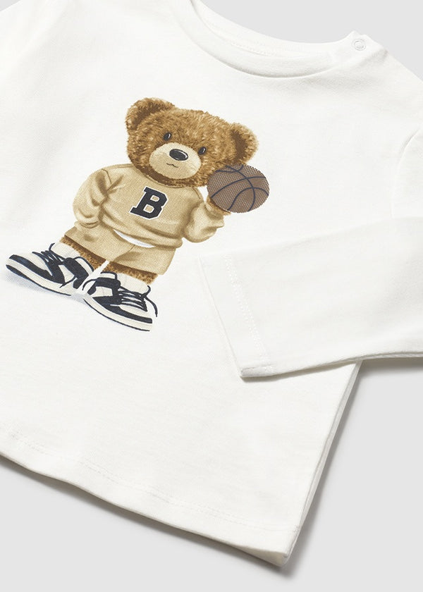 Mayoral Tolddler Boys Teddy Long Sleeve T 2058