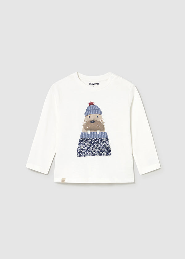 Mayoral Toddler Boys Bear Long Sleeve T