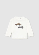 Mayoral Toddler Car Motif Long Sleeve T 2072