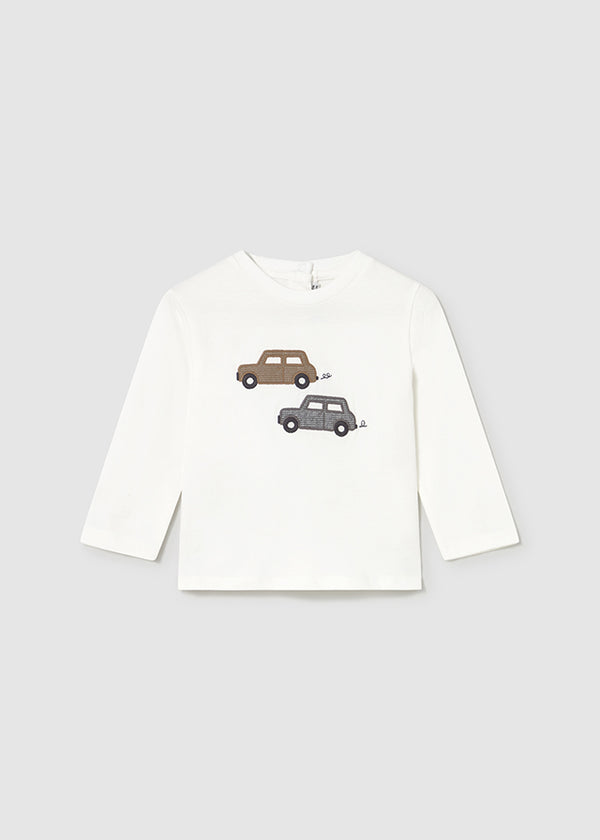 Mayoral Toddler Car Motif Long Sleeve T 2072