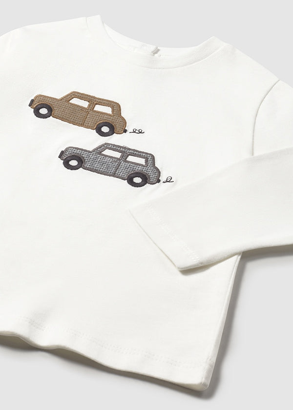 Mayoral Toddler Car Motif Long Sleeve T 2072