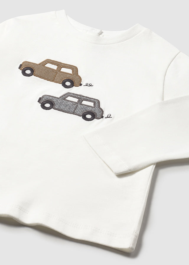 Mayoral Toddler Car Motif Long Sleeve T 2072