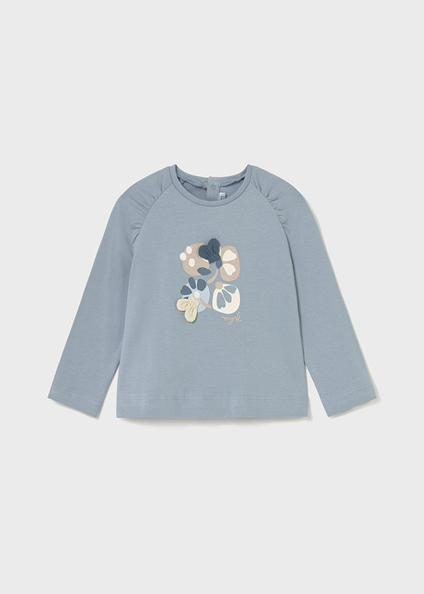 Mayoral Tolddler Girls Flower Long Sleeve T 2081