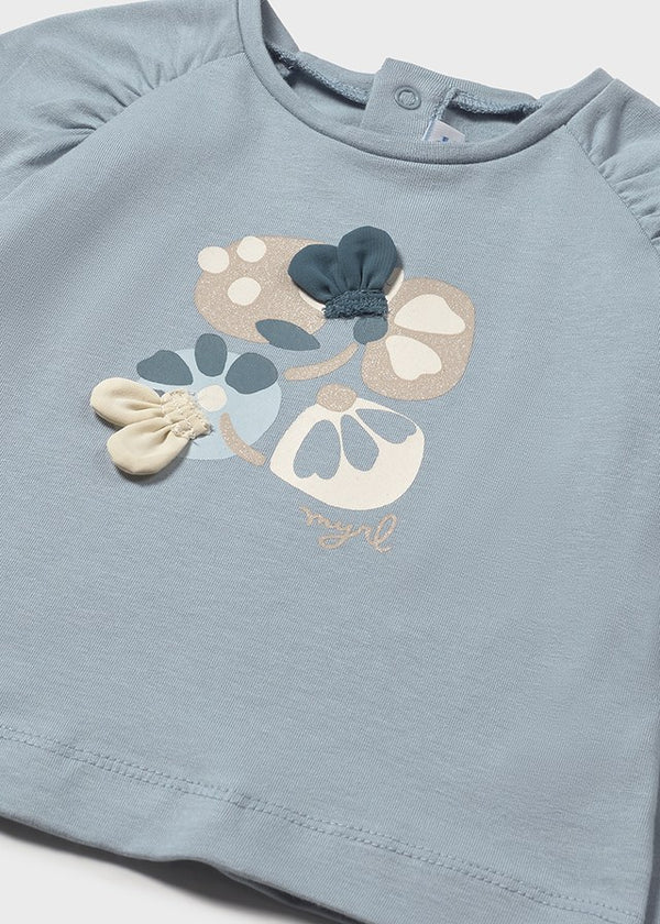Mayoral Tolddler Girls Flower Long Sleeve T 2081