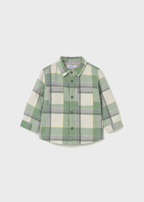 Mayoral Toddler Boys Fir Check Fleece Lined Overshirt 2104