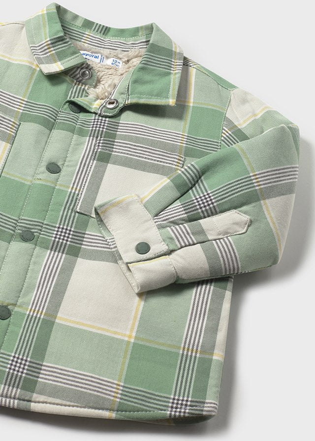 Mayoral Toddler Boys Fir Check Fleece Lined Overshirt 2104