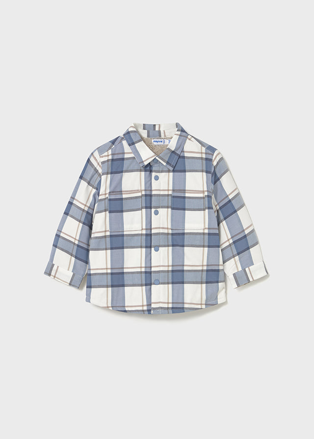 Mayoral Toddler Boys Iceberg Check Fleece Lined Overshirt 2104