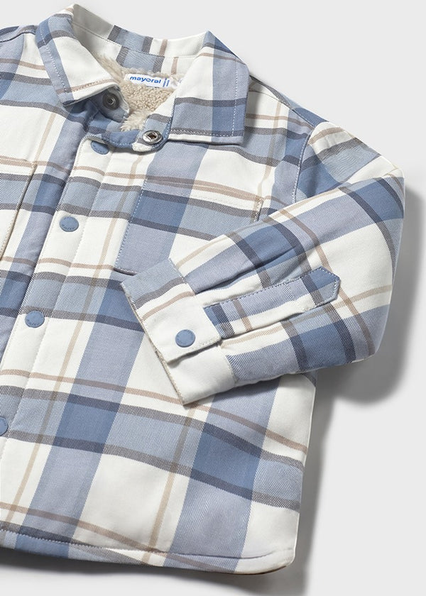 Mayoral Toddler Boys Iceberg Check Fleece Lined Overshirt 2104