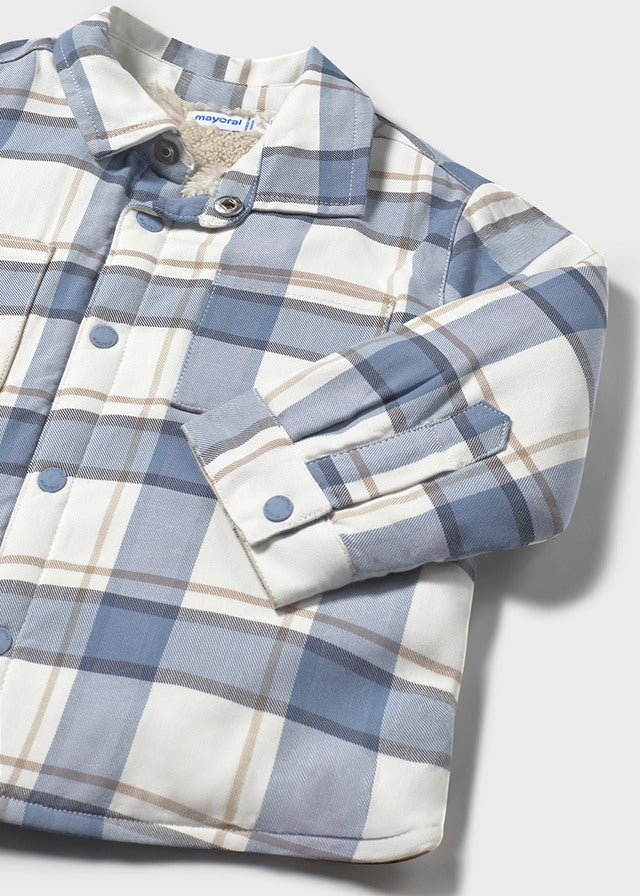 Mayoral Toddler Boys Iceberg Check Fleece Lined Overshirt 2104