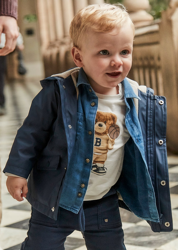 Mayoral Toddler Boys Navy Rain Coat 2429