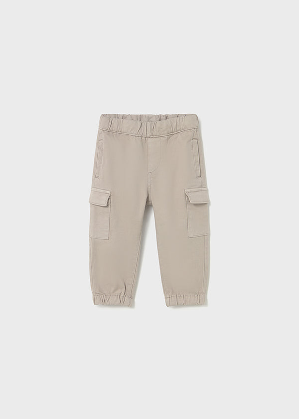 Mayoral Toddler Boys Taupe Cargo Joggers 2506