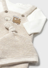Mayoral Baby Boys Dungaree Set With Hat 2609