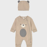 Mayoral Baby Boys Bear All In One & Hat 2613
