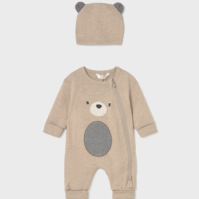 Mayoral Baby Boys Bear All In One & Hat 2613