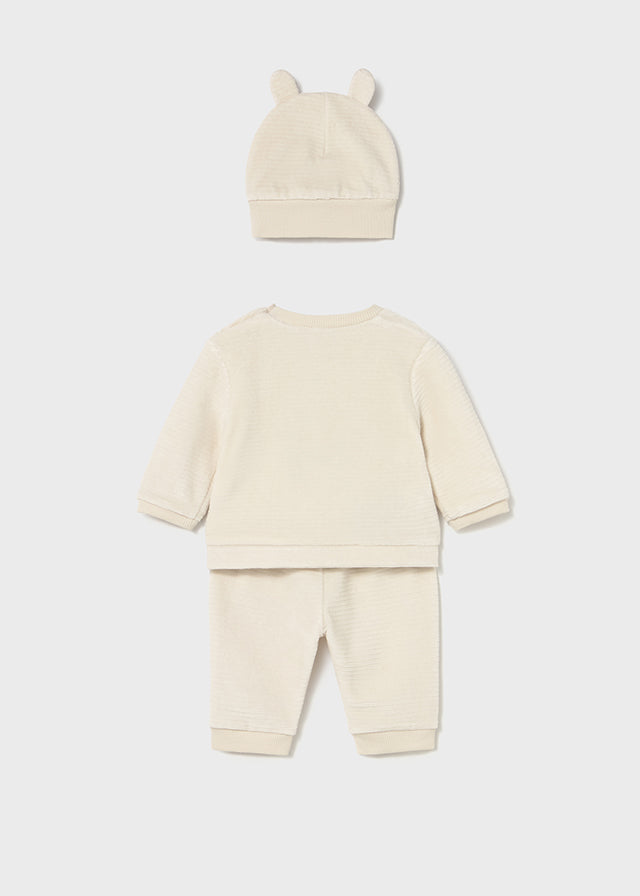 Mayoral Baby Boys 3 Piece Velvet Ribbed Set 2624