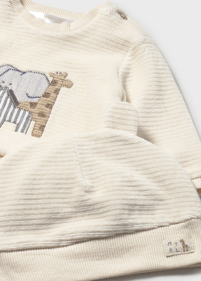 Mayoral Baby Boys 3 Piece Velvet Ribbed Set 2624