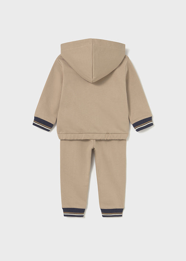 Mayoral Toddler Boys Beige Hooded Jog Set 2839