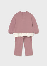 Mayoral Toddler Girls Orchid Teddy Jog Set 2843