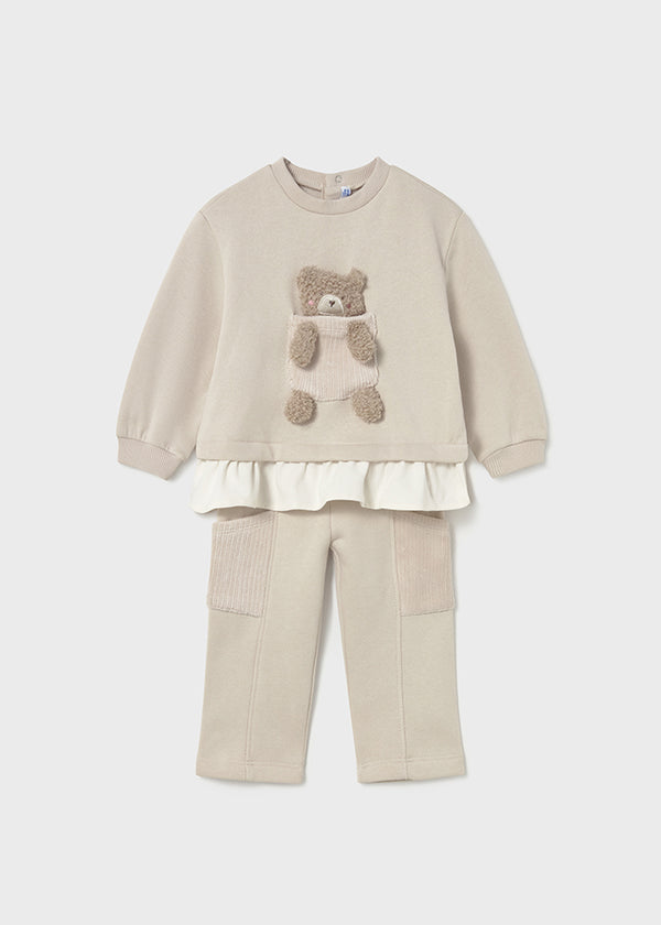 Mayoral Toddler Girls Teddy Jog Set 2843