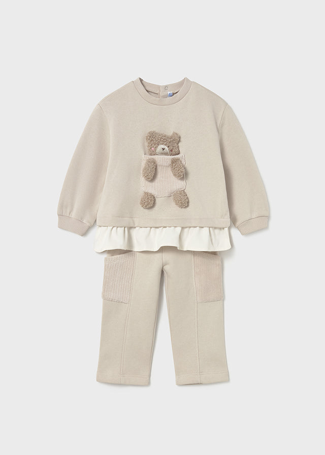 Mayoral Toddler Girls Teddy Jog Set 2843