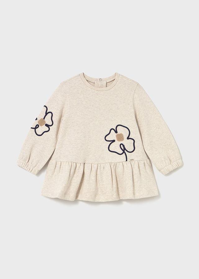 Mayoral Toddler Girls Natural Flower Dress 2917