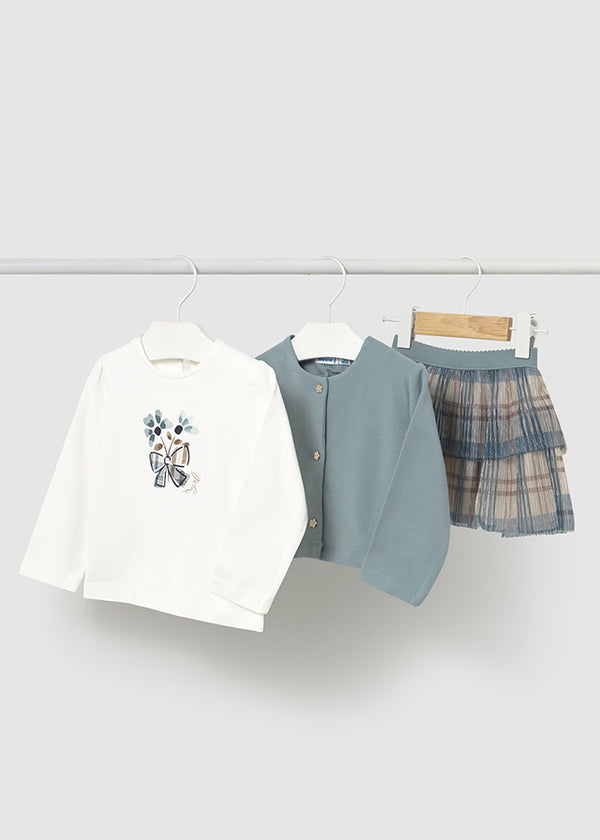 Mayoral Toddler Girls 3 Piece Skirt Set 2922