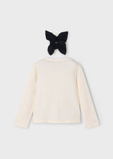 Mayoral Girls Bow Long Sleeve T 4008
