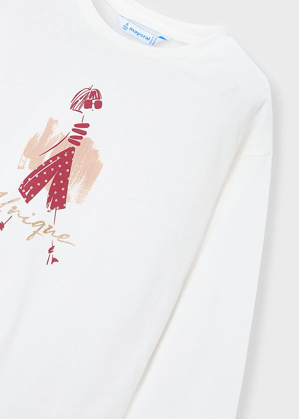 Mayoral Girls Long Sleeve T 4010