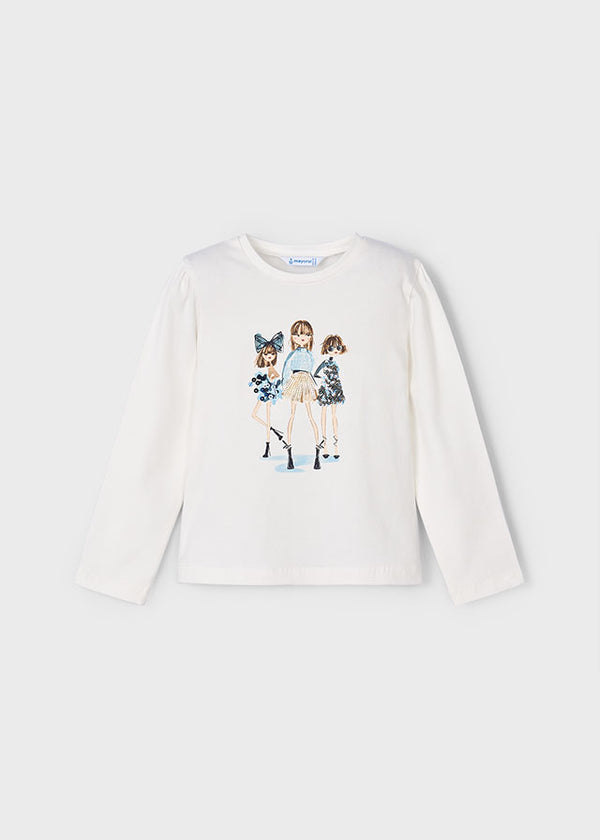 Mayoral Trio Blue Long Sleeve T 4011