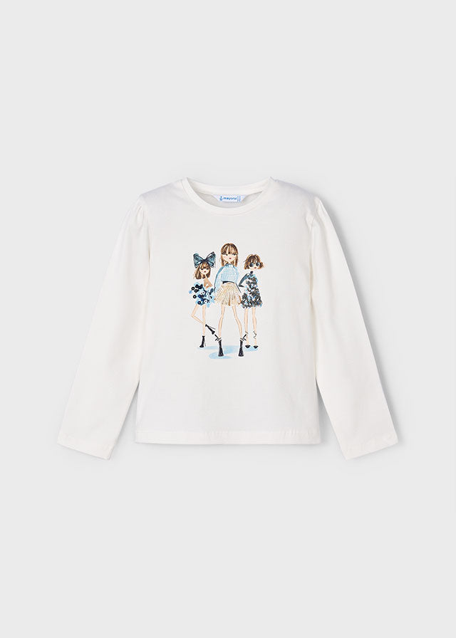 Mayoral Trio Blue Long Sleeve T 4011