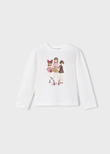 Mayoral Girls Trio Cherry Long Sleeve T 4011