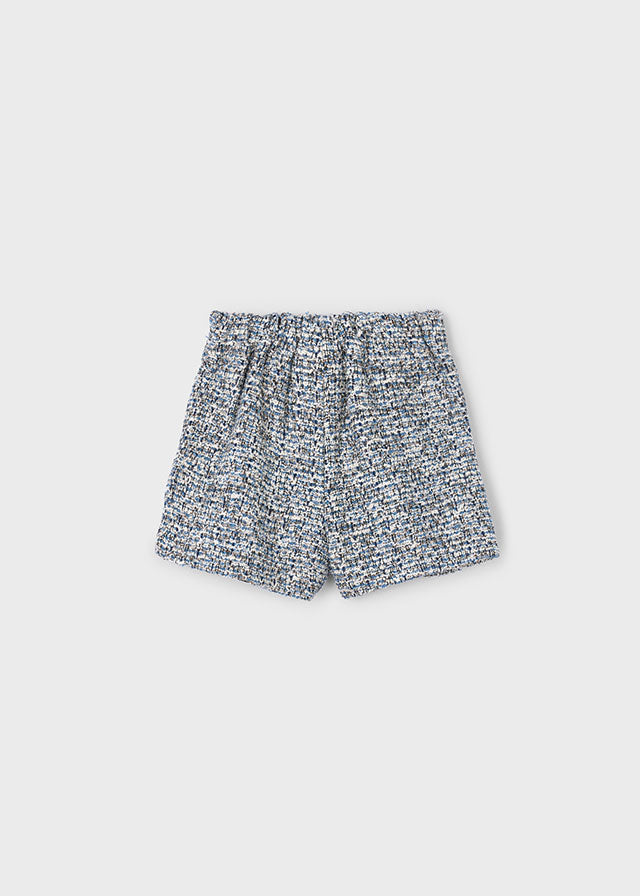 Mayoral Girls Navy Boucle Shorts 4224