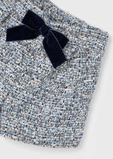 Mayoral Girls Navy Boucle Shorts 4224