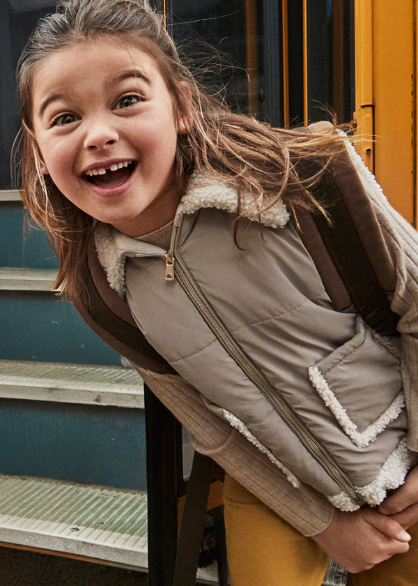 Mayoral Girls Sherpa Lined Gilet 4313