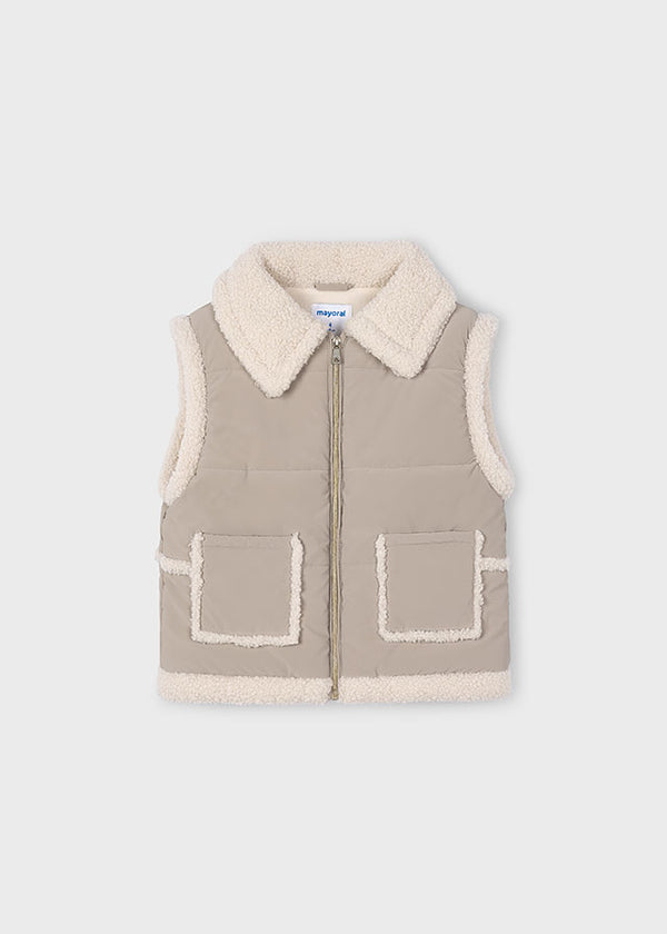 Mayoral Girls Sherpa Lined Gilet 4313