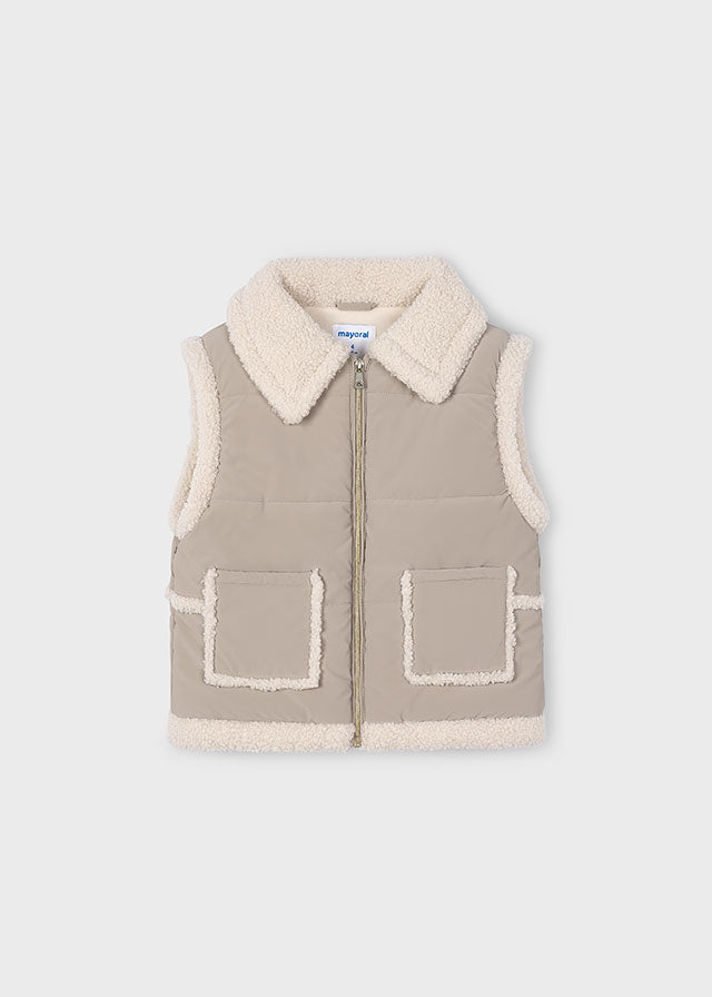 Mayoral Girls Sherpa Lined Gilet 4313