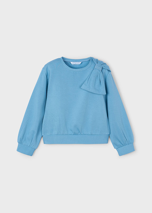 Mayoral Girls Bow Shoulder Sweatshirt 4434