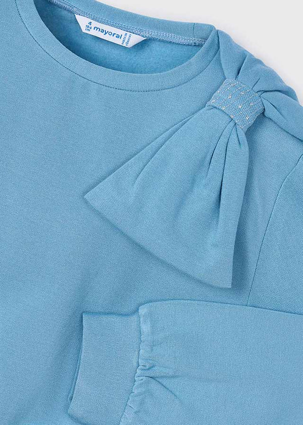 Mayoral Girls Bow Shoulder Sweatshirt 4434