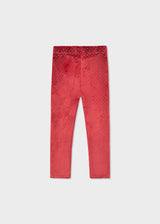 Mayoral Girls Cherry Velvet Print Leggings 4715