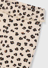 Mayoral Girls Leopard Print Ribbed Flare Leggings 4717