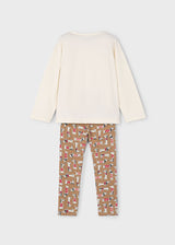Mayoral Girls Dog Print Legging Set 4719