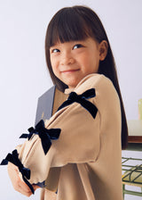 Mayoral Girls Bow Sleeve Velvet Legging Set 4725