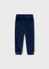 Mayoral Girls Navy Velvet Hoodie, Joggers & Long Sleeve T 4892
