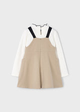 Mayoral Girls Pinafore Dress & Long Sleeve Top 4914