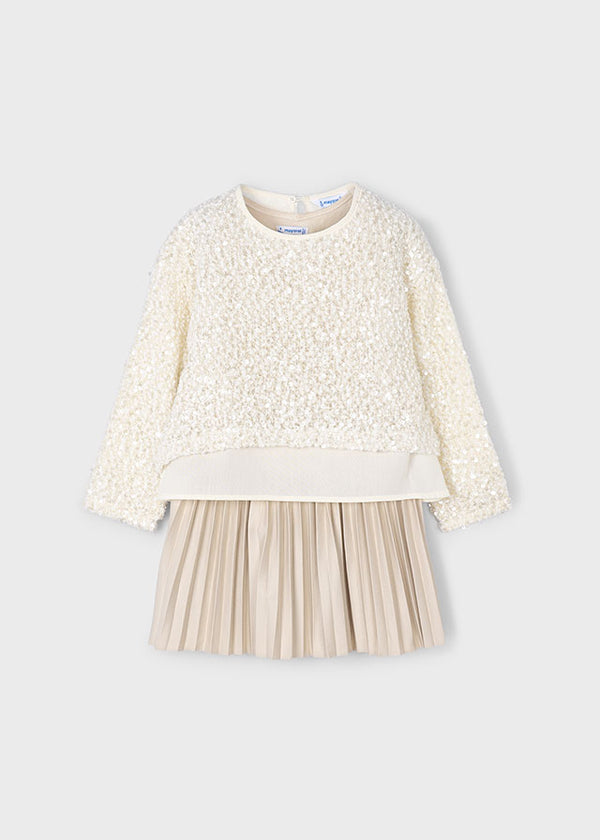 Mayoral Girls Dress & Sequinned Top Set 4925
